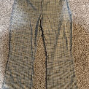 Plaid Flare Pants